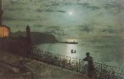 Scarborough from Seats near the Grand Hotel, Atkinson Grimshaw